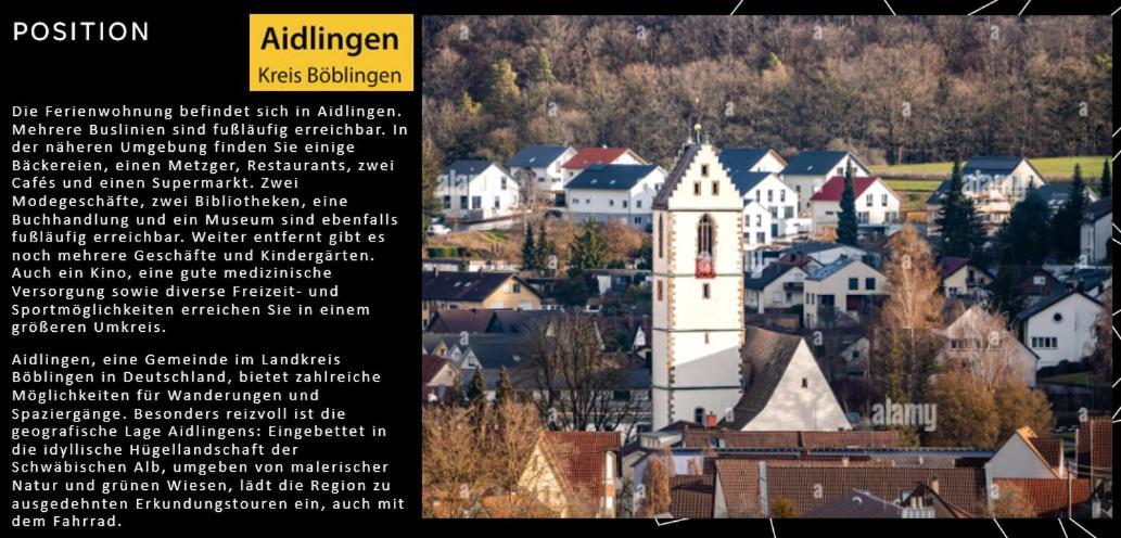 Willkommen Im Casa Felice, Der Wohlfuehl Oase Mit Balkon, 4 Betten Und Homeoffice Platz Aidlingen Dış mekan fotoğraf
